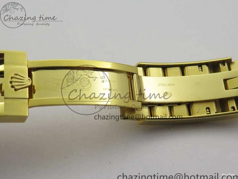 MiroTime 1223 Unisex Submariner 41mm 126618 LB YG EWF Blue Dial on YG Bracelet A 2615